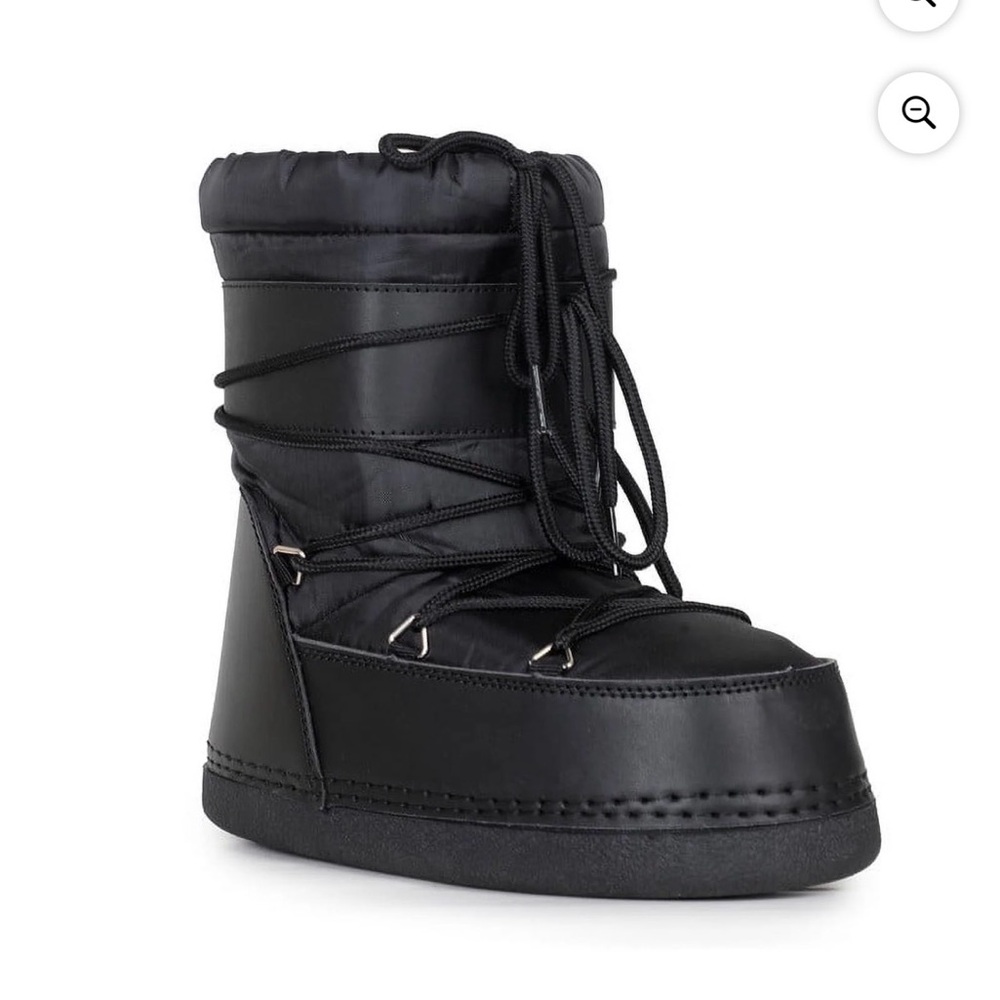 Women’s Black Ankle Moon Boots | New In Box | Size 7